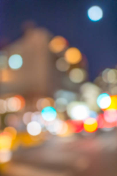 istock Blurred night view of city traffic 1171253455