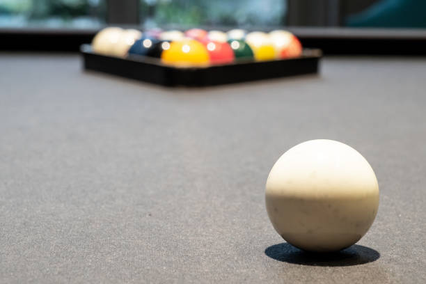 istock Snooker and Billiard table with ball setup. 1171258767