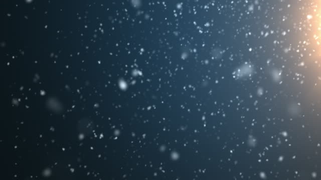 4k resolution Particle Abstract Background of snowfall