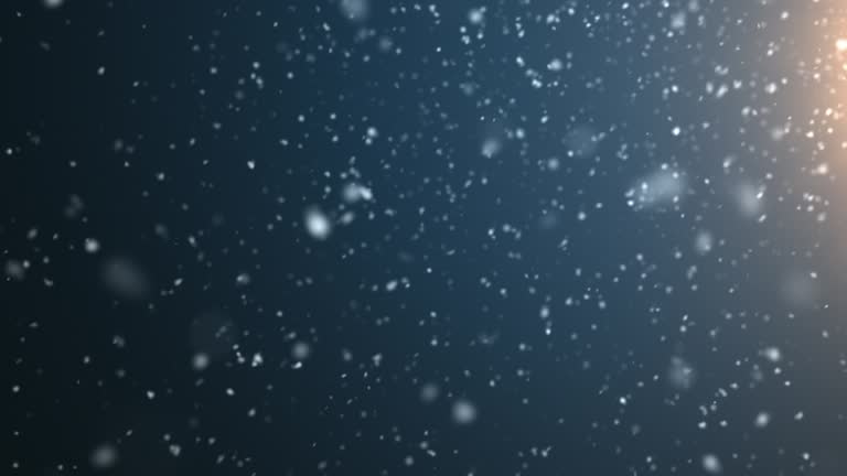 4k resolution Particle Abstract Background of snowfall