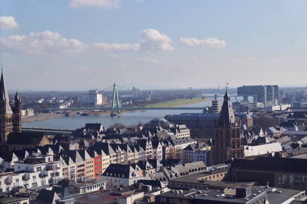istock Panoramic aerial view at Cologne historic center. 1171266079
