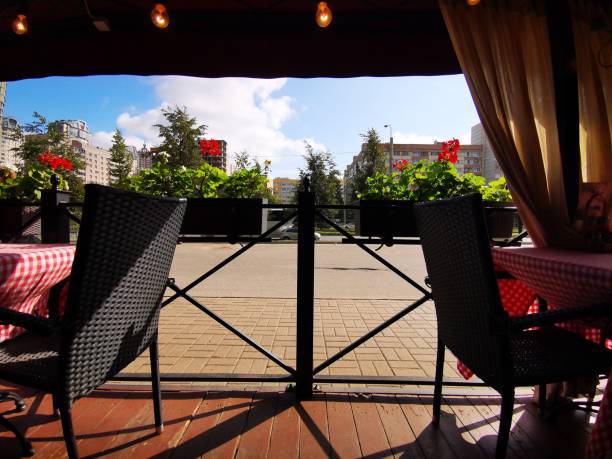 istock Restaurant balcony in sunny day 1171278974
