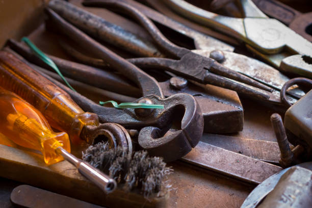 istock vintage hardware at a flea market 1171283390