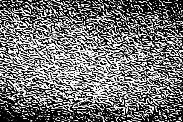 Vector illustration of Black and white abstract textured background