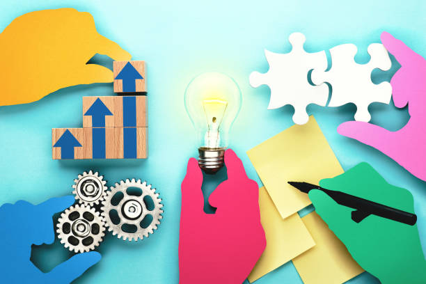 Business teamwork and innovation concept.