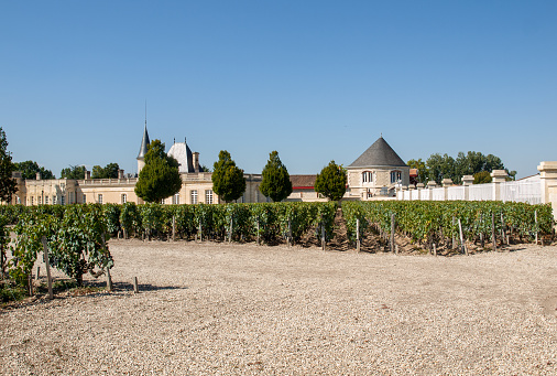 Margaux, France - September 11, 2018:  Chateau Marojallia in Margaux, known for producing excellent wines. Bordeaux region, France