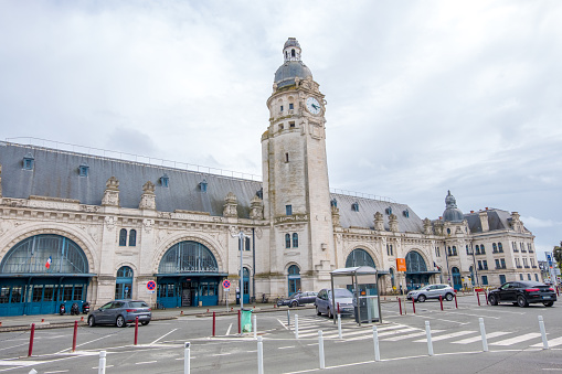 La Rochelle, France - May 08, 2019: Gare de La Rochelle is the main railway station serving La Rochelle, France