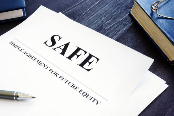 istock Simple agreement for future equity SAFE on the office desk. 1171300125