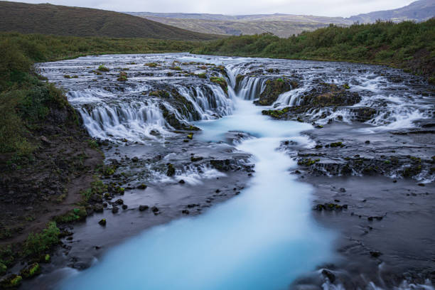 istock Bruarfoss waterfall in Iceland with blurred motion 1171300373
