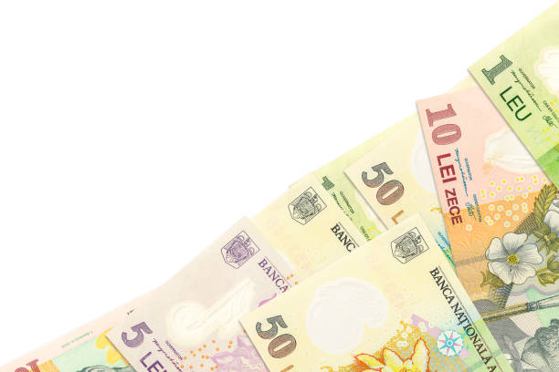 istock some romanian leu banknotes indicating growing economics with copyspace on the left 1171302506