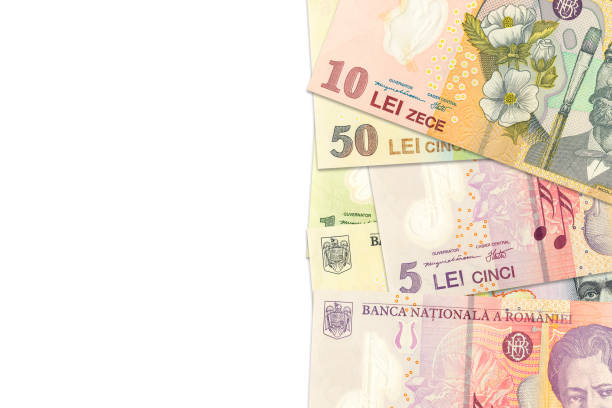 istock some romanian leu banknotes indicating growing economics with copyspace on the left 1171303734