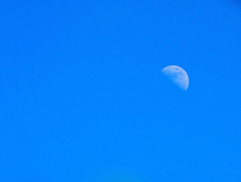 Half Moon. Space and the universe.
