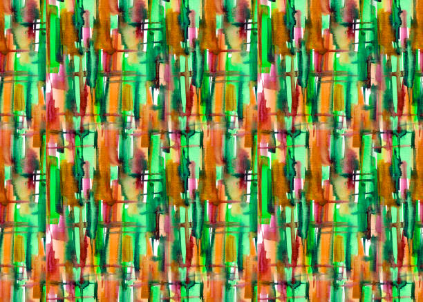 istock Seamless abstract pattern of watercolor strokes and spots 1171305498