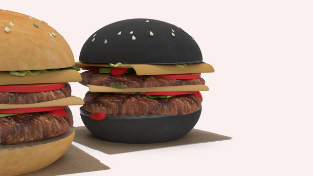 istock Hamberger  fast food  for food concept 3d rendering. 1171308267