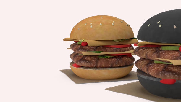 istock Hamberger  fast food  for food concept 3d rendering. 1171308273