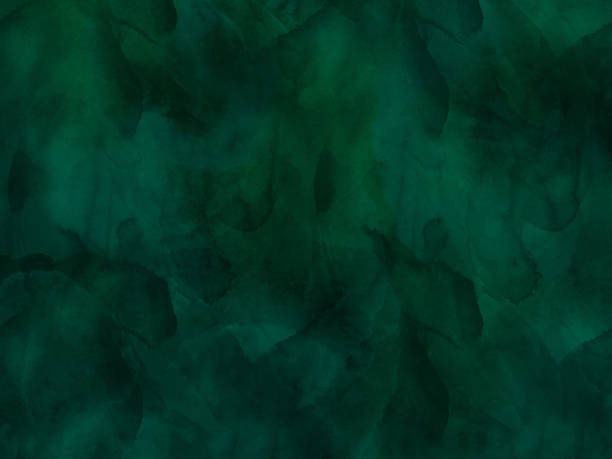 stockillustraties, clipart, cartoons en iconen met rand van tinten van smaragd groene verf spatten druppels. aquarel lijnen ontwerpelement. emerald groen gekleurde handgeschilderde abstracte textuur. - watercolour brush strokes green background