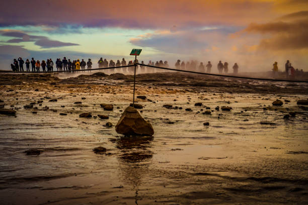 istock Geysir geyser and sunrise (Iceland) 1171311724
