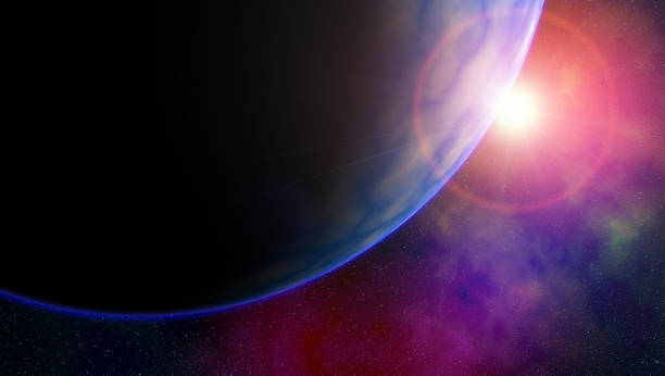 istock alien planet in space with nebula and stars 1171313104