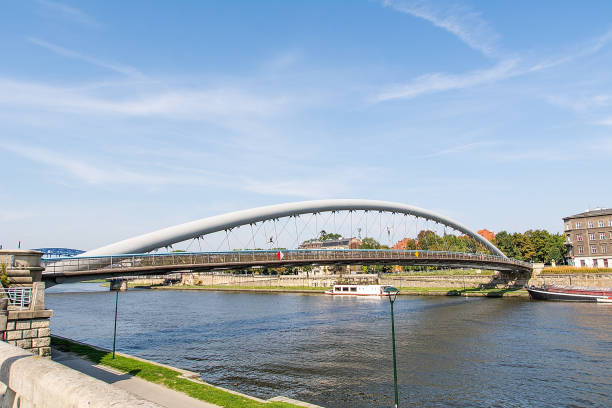 istock Bernatka bridge over Vistula river in Krakow (Poland) 1171316967