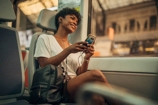 istock Pretty woman in train 1171322988