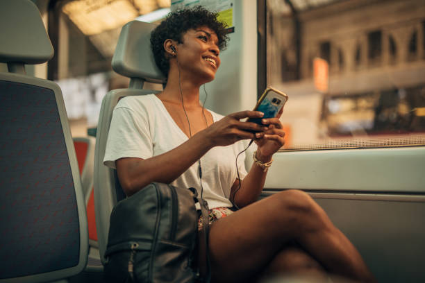 istock Pretty woman in train 1171323026