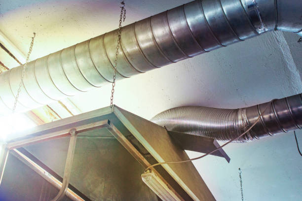 istock air ducts hung from the ceiling with diffusers on the car wash 1171326234