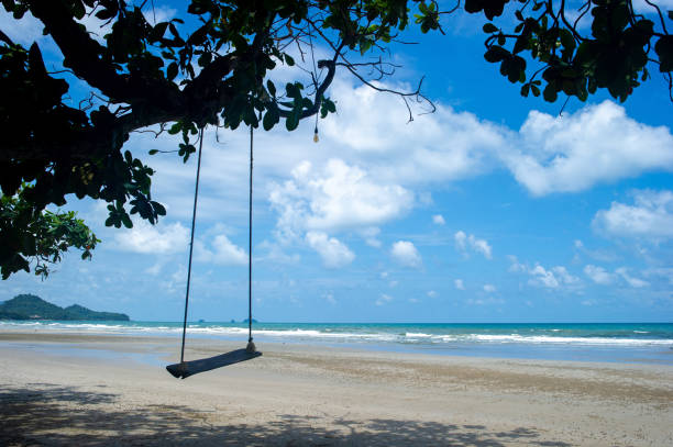 istock Swings and beautiful and beautiful sea beaches 1171330727