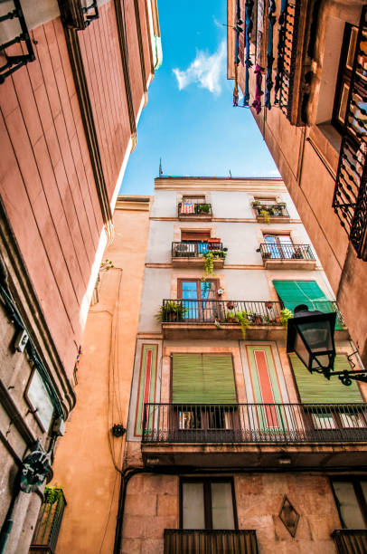 istock Narrow Barcelona street view 1171336282