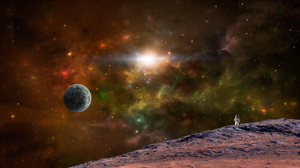 istock Space scene. Astronaut on walk on planet with colorful nebula. https://www.nasa.gov/sites/default/files/thumbnails/image/sts064-217-027_lite.jpg https://www.nasa.gov/sites/default/files/images/618486main_earth_full.jpg 1171336617