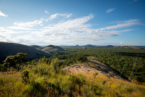 The Mutinondo Wilderness is known for its Inselbergs, a rare geological formation.