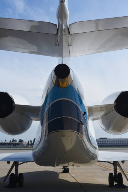 istock Empennage of a private jet. 1171340458