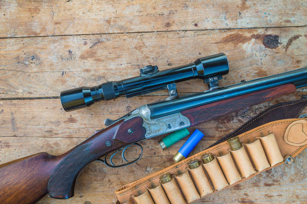 istock Hunting carbine with optical sight 1171342126