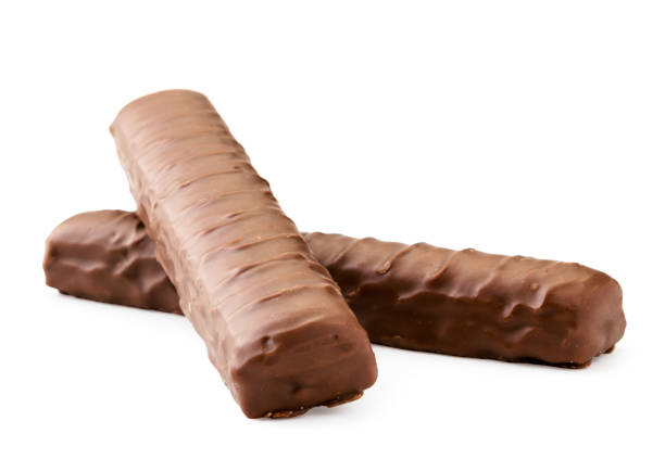 istock Two chocolate bars Twix closeup on a white. Isolated 1171353218