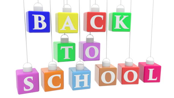 istock Hanging cubes in various colors with back to school concept 1171357141