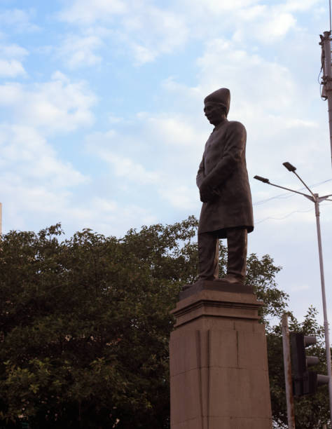istock Old statue in Mumbai with blue sky view ( India) 1171358467