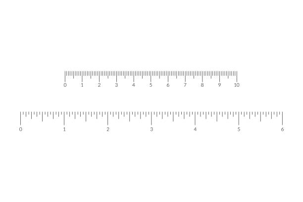 Imperial and metric units measure scale overlay bar for ruler. Imperial and metric units measure scale overlay bar for ruler milliliter stock illustrations