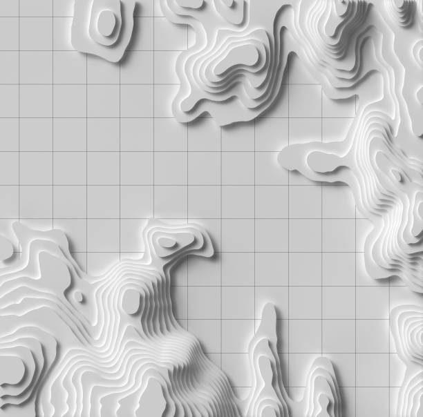 istock Map line of topography. Rendering abstract topographic map concept with space for your copy. 3D waves. 3D Cartography concep background. Map mockup infographics. World map Template. Wavy backdrop 1171364007