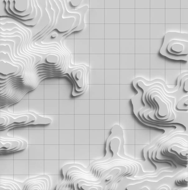 istock Map line of topography. Rendering abstract topographic map concept with space for your copy. 3D waves. 3D Cartography concep background. Map mockup infographics. World map Template. Wavy backdrop 1171364043