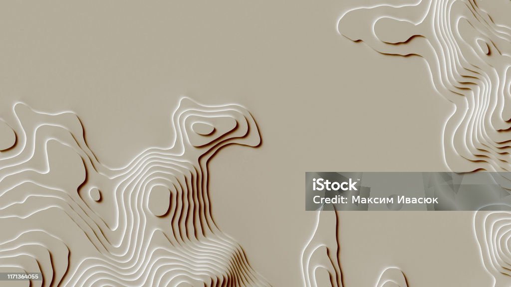 Mapa Abstracto Línea De Mapa De Topografía Representación Del Concepto De Mapa ...