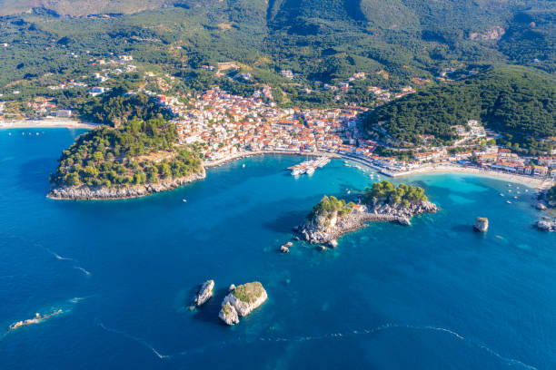 istock Panoramic view of scenic Parga city, Greece 1171368740