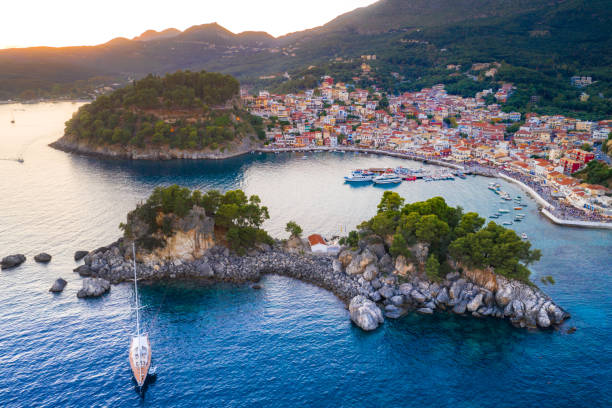 istock Panoramic view of scenic Parga city, Greece 1171371148
