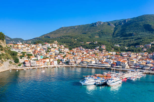 istock Panoramic view of scenic Parga city, Greece 1171371631