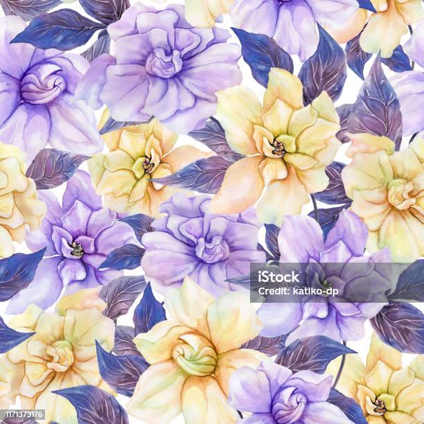 Vetores de Flores Bonitas Do Gardenia Com As Folhas No Teste Padrão Floral Sem Emenda Fundo Vetores de Flores Bonitas Do Gardenia Com As Folhas No Teste Padrão Floral Sem Emenda Fundo