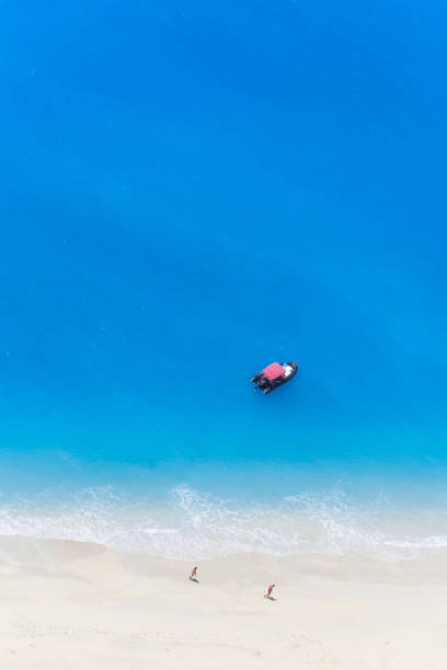 Famous Egremnoi beach in Lafkada island, Greece.