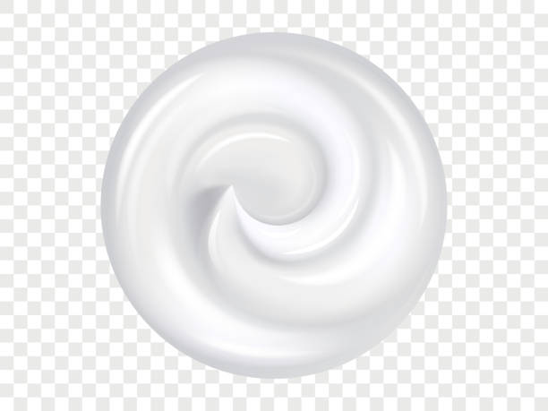 illustrations, cliparts, dessins animés et icônes de frottis de crème cosmétique réaliste - crème hydratante