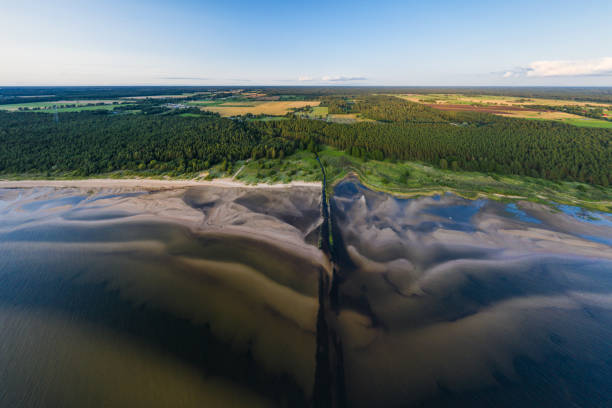 Aerial photo of the Baltic Sea in Latvia – free photo on Barnimages