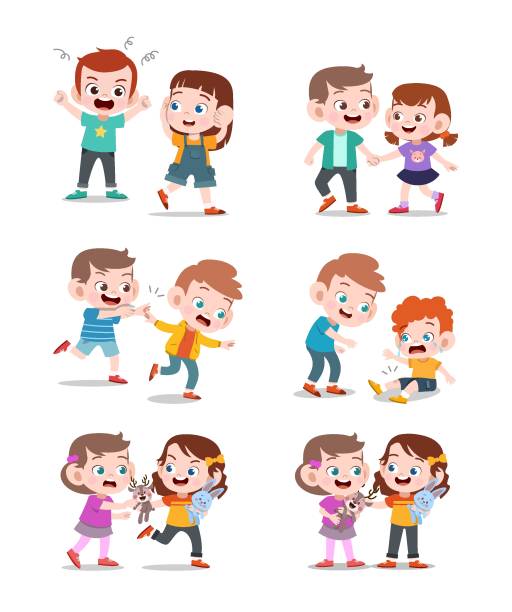 510+ Brothers Fighting Stock Illustrations, Royalty-Free Vector ...