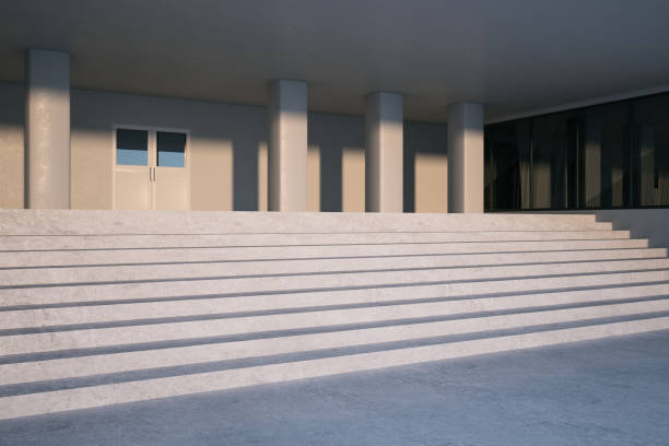 istock Concrete school entrance stairs 1171396939