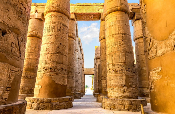 istock Central colonnade of Karnak 1171400471