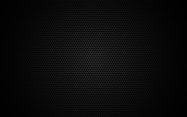 Hexagon metal mesh. Dark grid texture. Geometric design with shadow and light. Industrial background with cells. Modern futuristic backdrop for web, poster, brochure. Vector illustration Hexagon metal mesh. Dark grid texture. Geometric design with shadow and light. Industrial background with cells. Modern futuristic backdrop for web, poster, brochure. Vector illustration. wire mesh stock illustrations